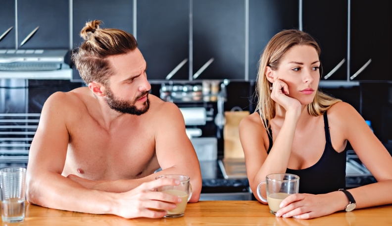 when a woman pulls away