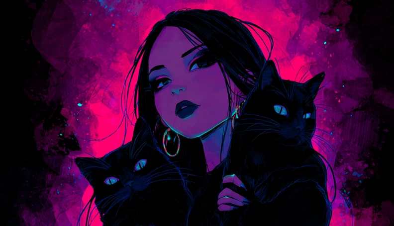 black cat girlfriend